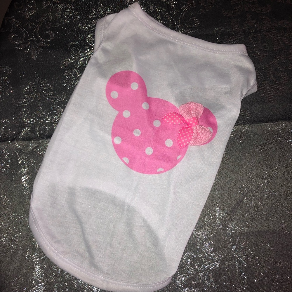 New Disney Minnie Mouse dog pet shirt clothes